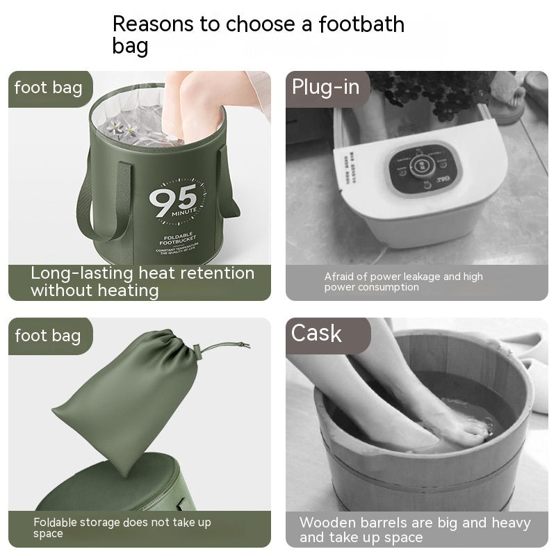 Household Folding Foot Bath Bag